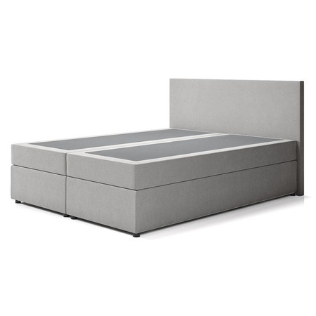 Čalouněná postel IMOLA s pružinovou matrací 160x200 cm Světle šedá SG butor