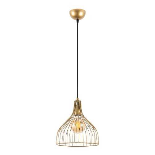 Aranyszínű függőlámpa fém búrával ø 25 cm Cafu – Opviq lights
