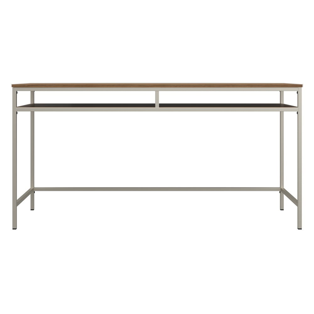 Íróasztal diófa dekoros asztallappal 51x153 cm Bradford – Støraa