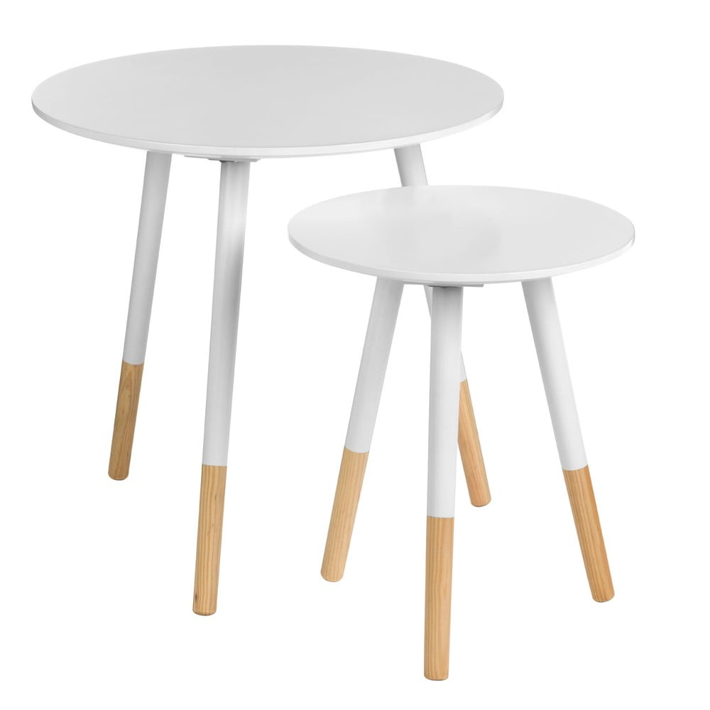 Kerek tárolóasztal szett 2 db-os ø 48 cm Viborg – Premier Housewares