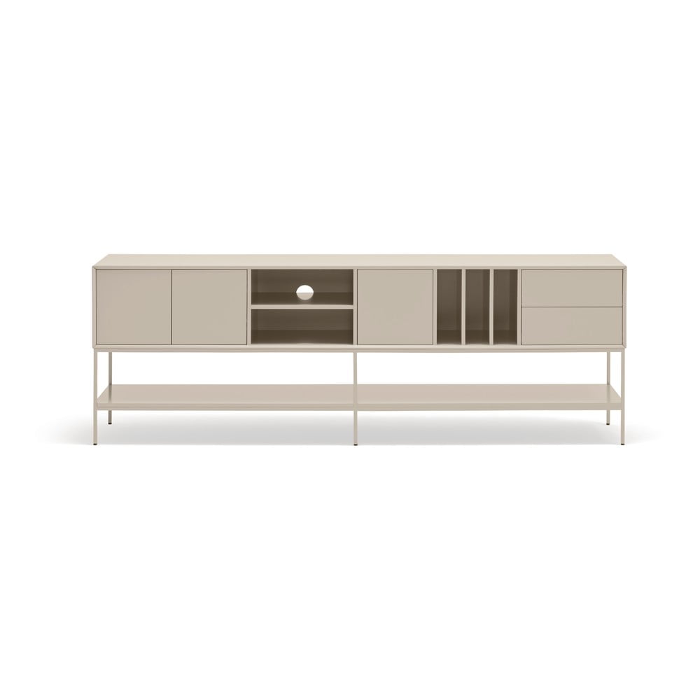 Krémszínű TV-állvány 220x74x45 cm Platt – Teulat