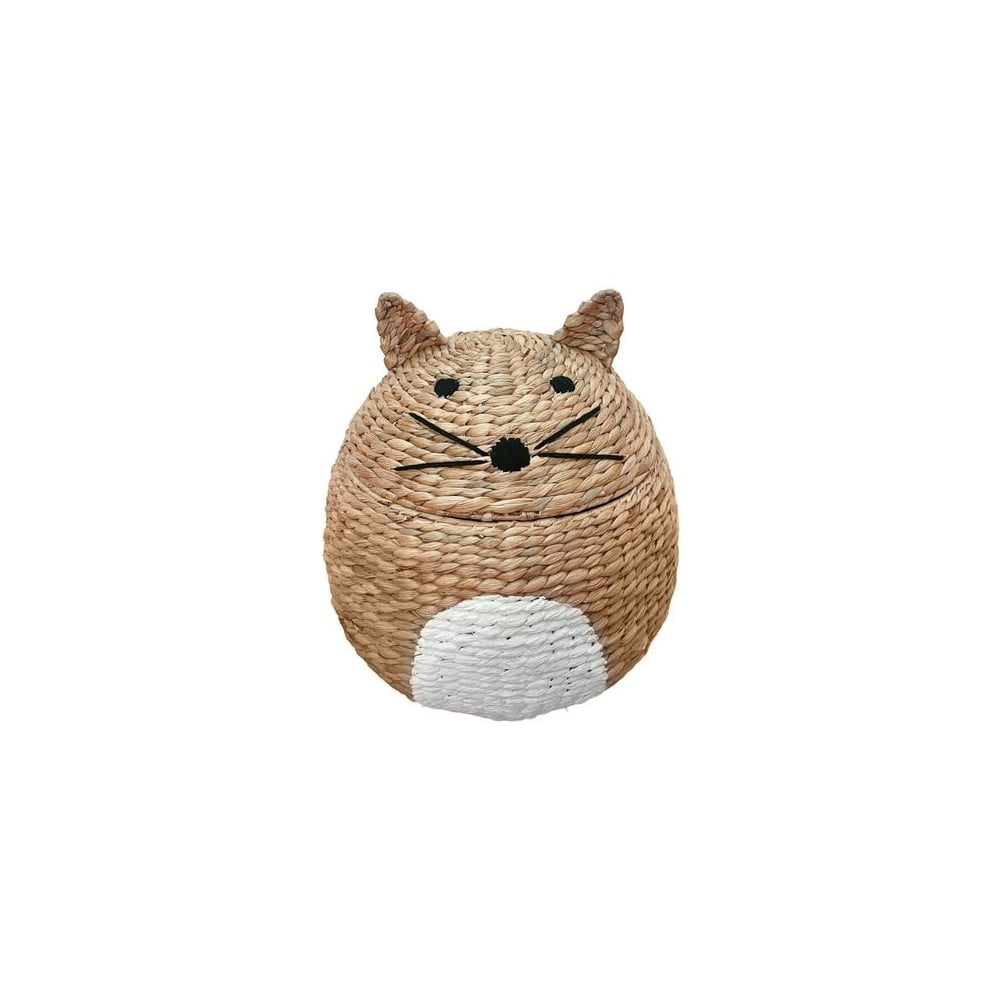 Natúr színű vízijácint játéktároló kosár ø 40x43 cm Cat – Compactor