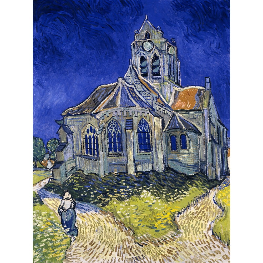 Reprodukciós kép 30x40 cm The Church at Auvers