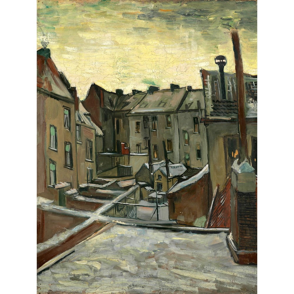 Reprodukciós kép 50x70 cm Houses Seen from the Back