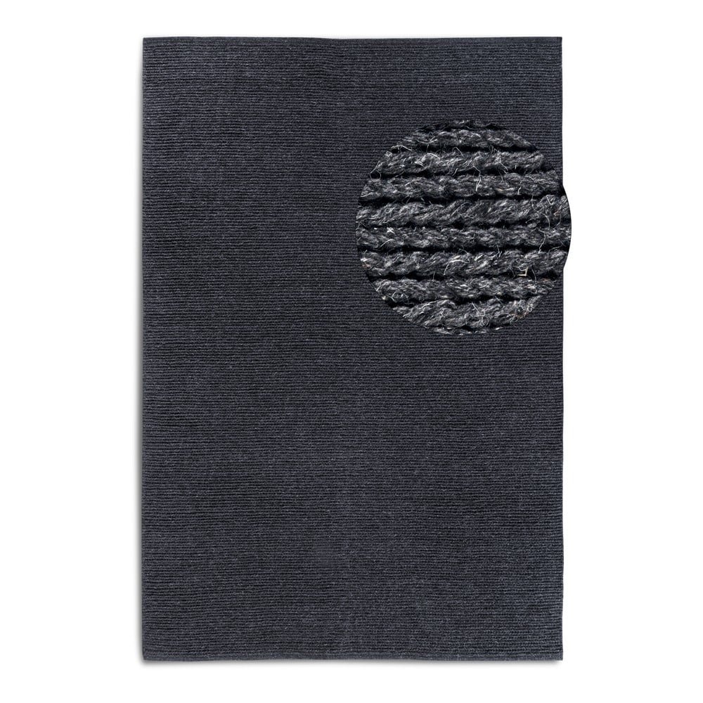 Sötétszürke kézi szövésű gyapjú szőnyeg 160x230 cm Francois – Villeroy&Boch