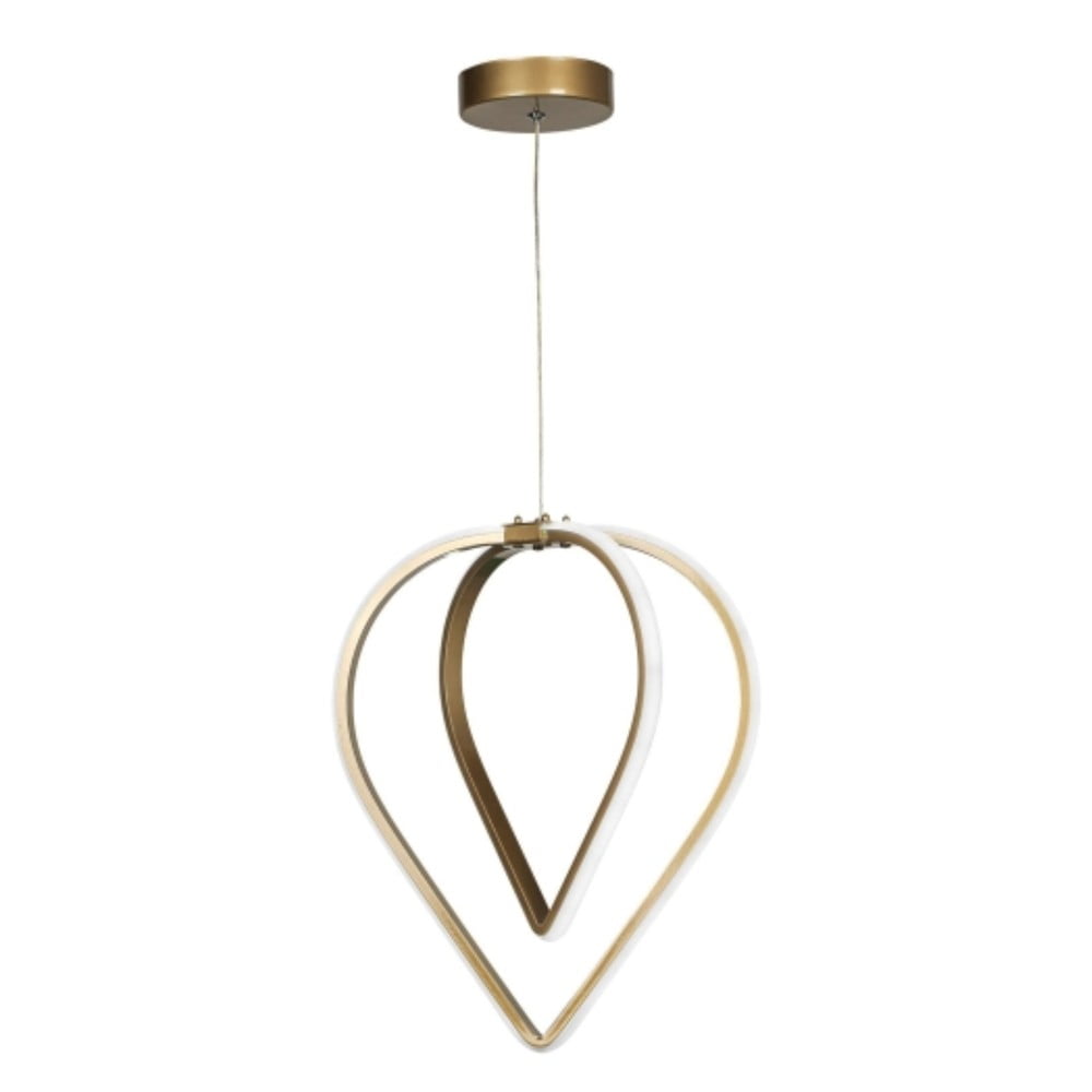 Bronzszínű fém LED függőlámpa ø 33 cm Pars – Squid Lighting