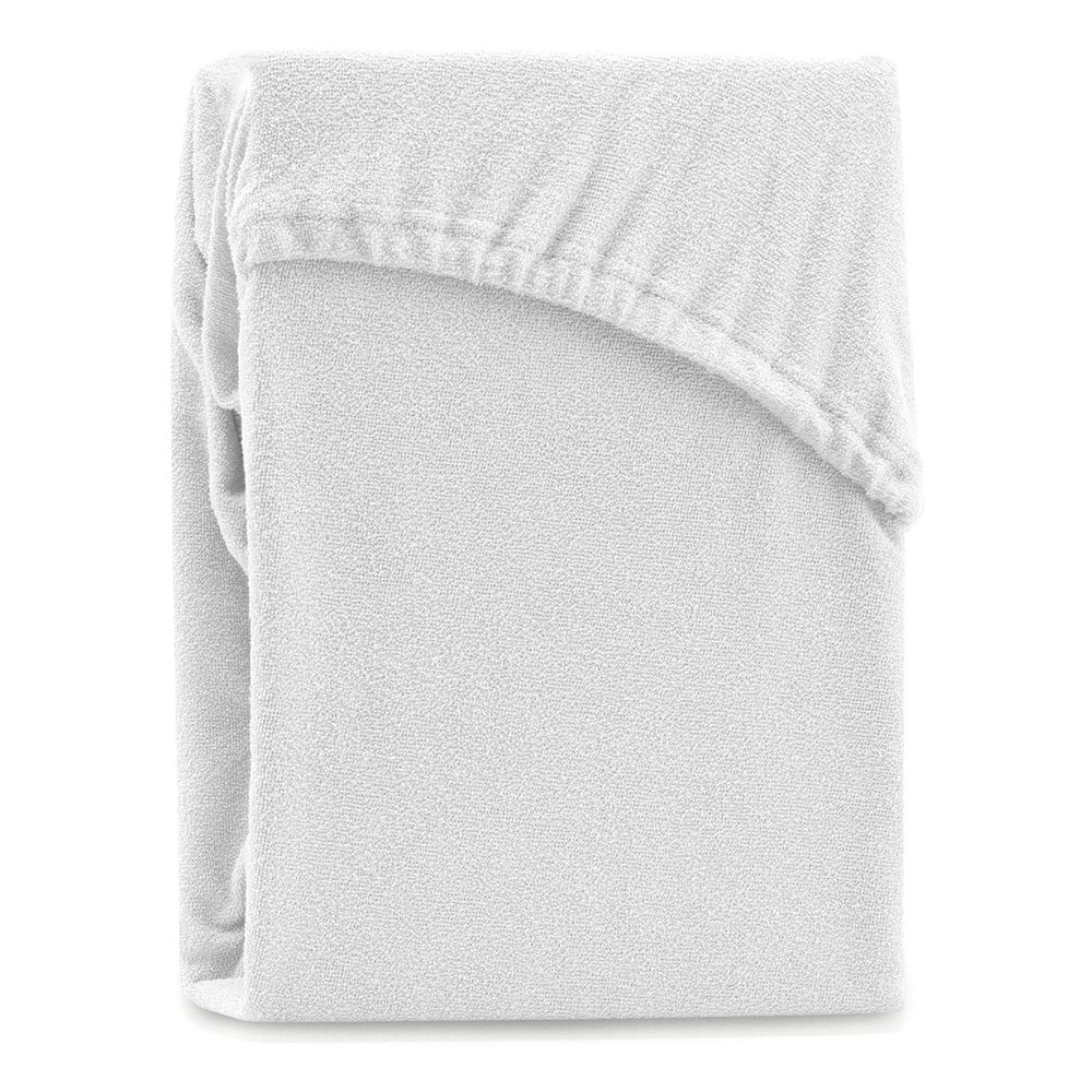 Fehér gumis frottír lepedő 220x200 cm Ruby – Restilo