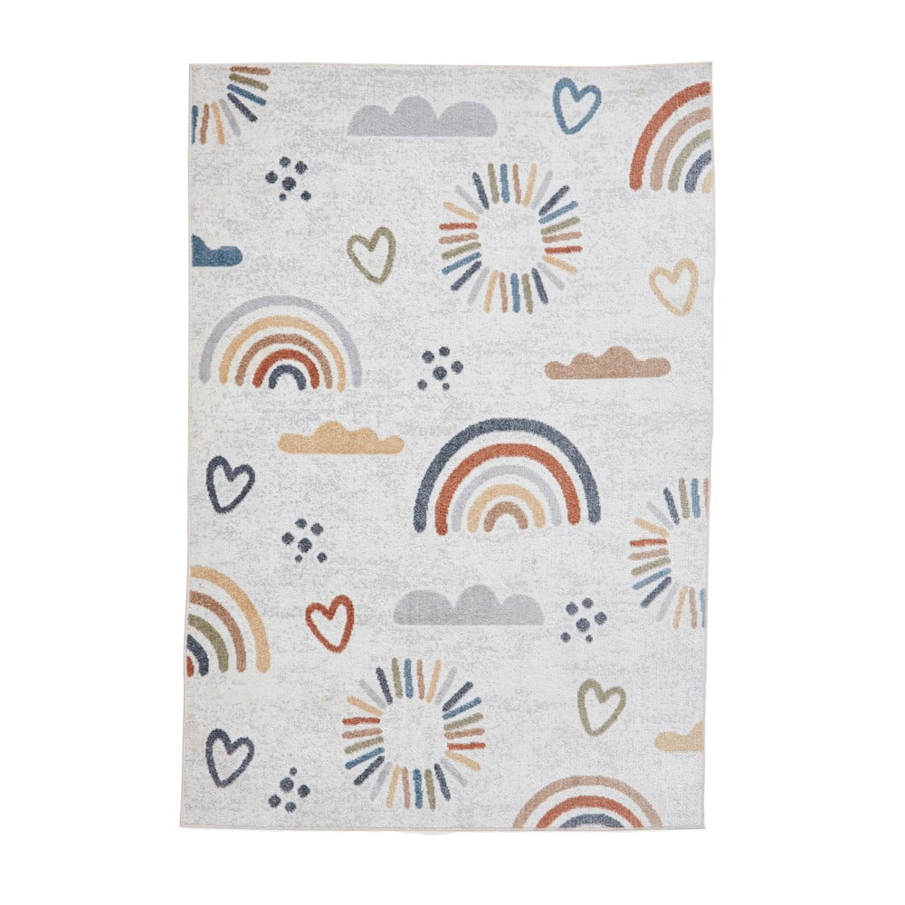 Krémszínű gyerek szőnyeg 80x150 cm Vida Kids Rainbow – Think Rugs
