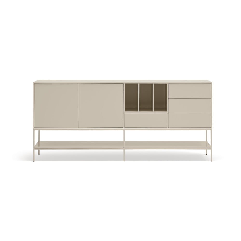 Krémszínű komód 220x98x45 cm Platt – Teulat