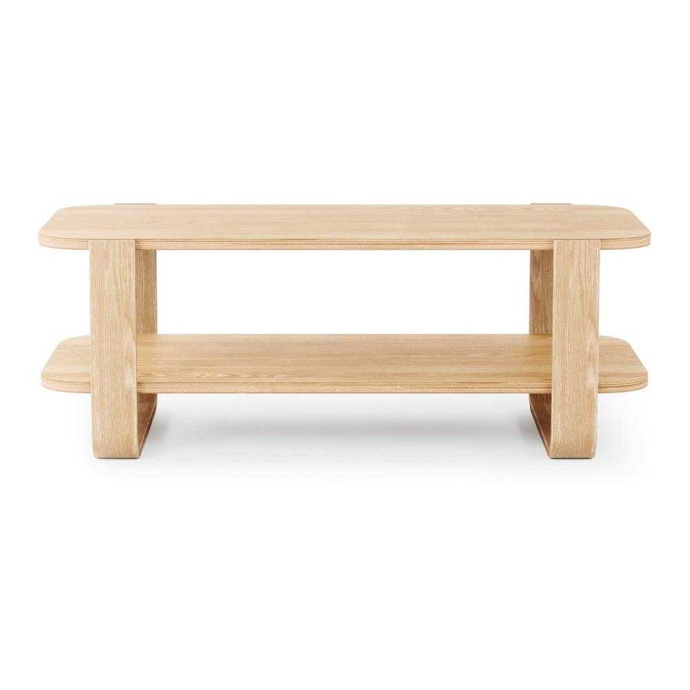 Natúr színű eukaliptusz dohányzóasztal 55x109 cm Bellwood – Umbra