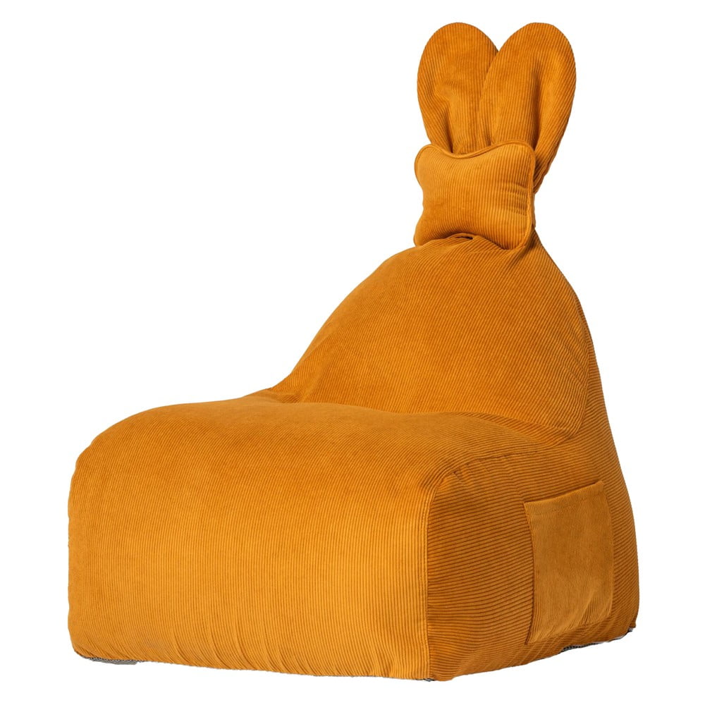 Okkersárga gyerek babzsák Funny Bunny – The Brooklyn Kids