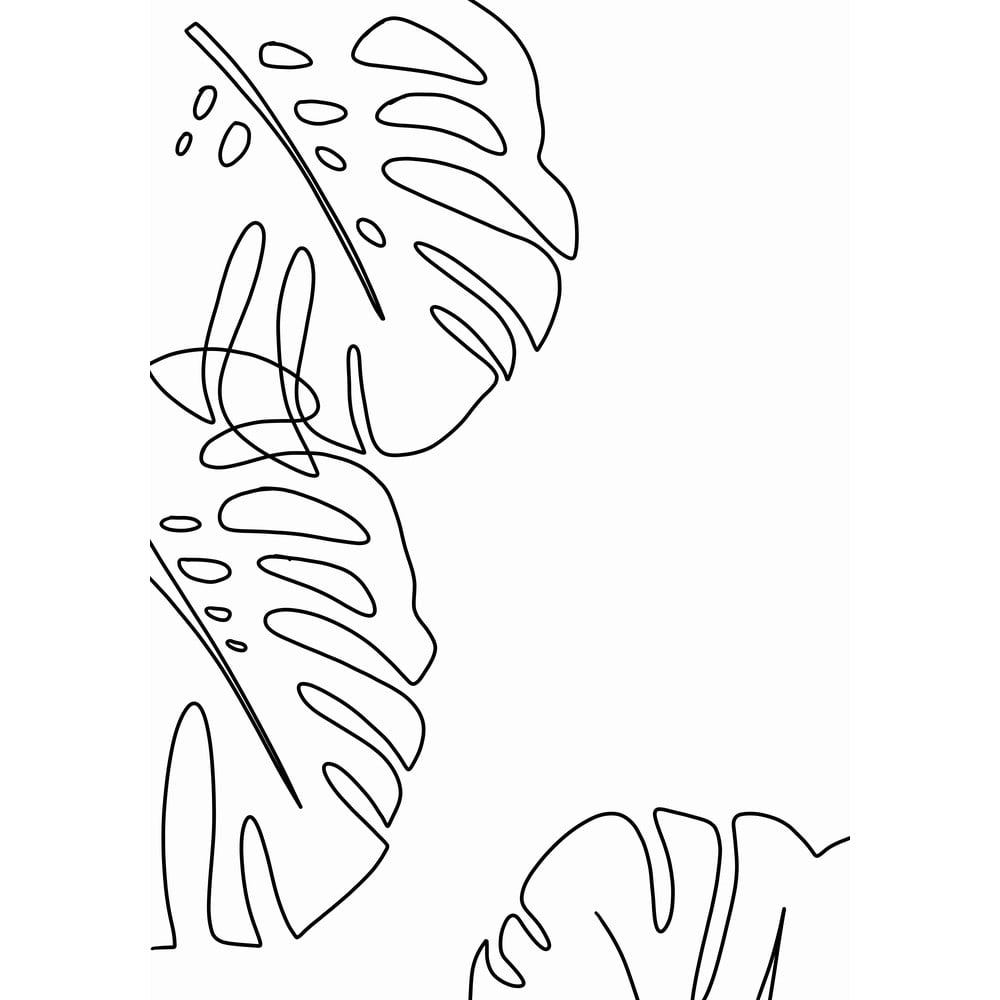 Poszter 29x41.4 cm Monstera - Veronika Boulová
