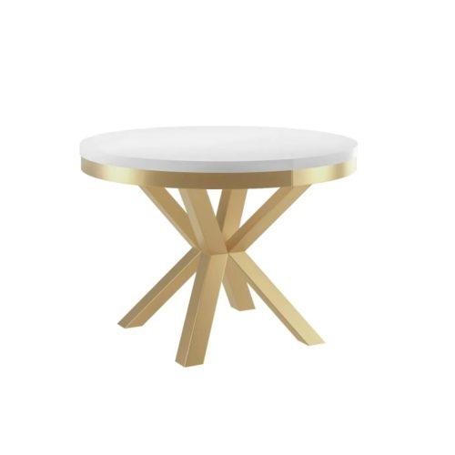 WIKI II Étkezőasztal (fehér / arany) T-TABLE