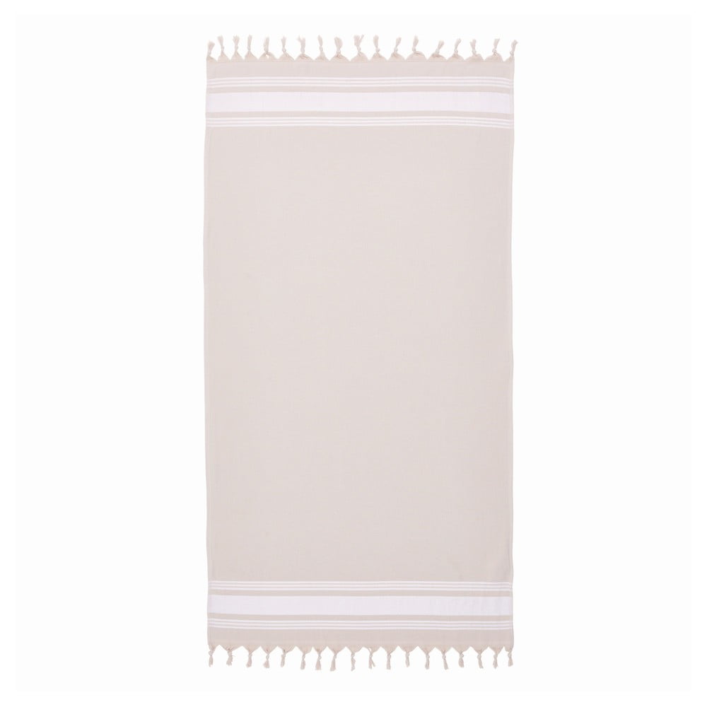 Bézs strandtörölköző 150x75 cm Hammam – Catherine Lansfield