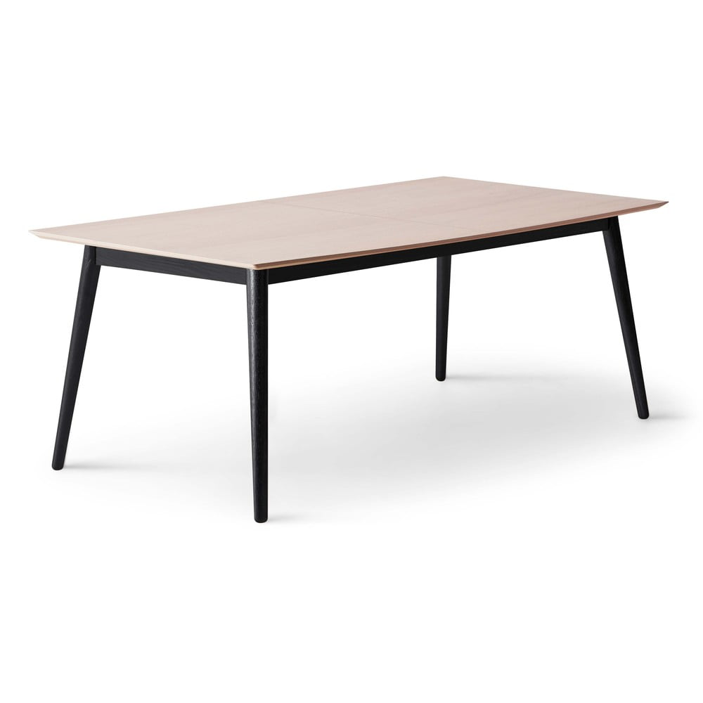 Bővíthető étkezőasztal tölgyfa dekoros asztallappal és hosszabbító asztallappal 100x210 cm Meza – Hammel Furniture