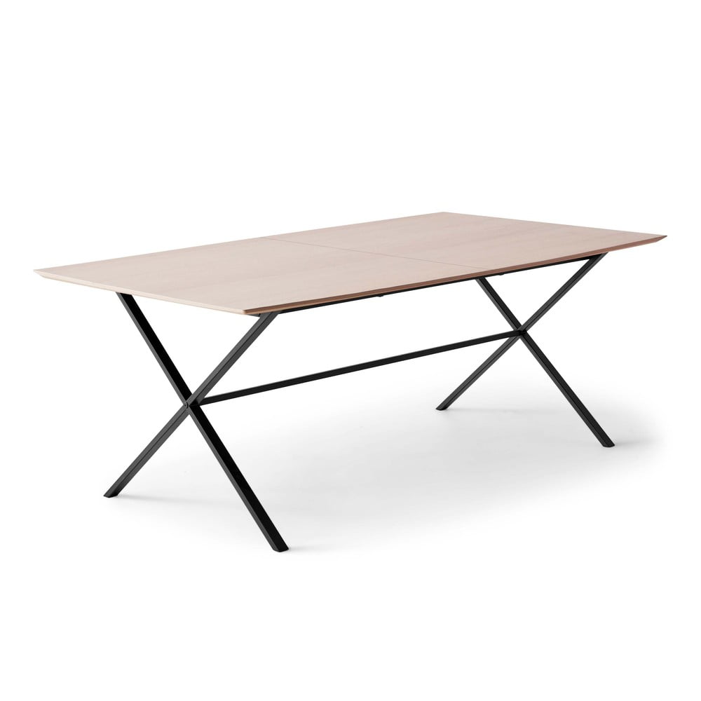 Bővíthető étkezőasztal tölgyfa dekoros asztallappal és hosszabbító asztallappal 90x165 cm Meza – Hammel Furniture