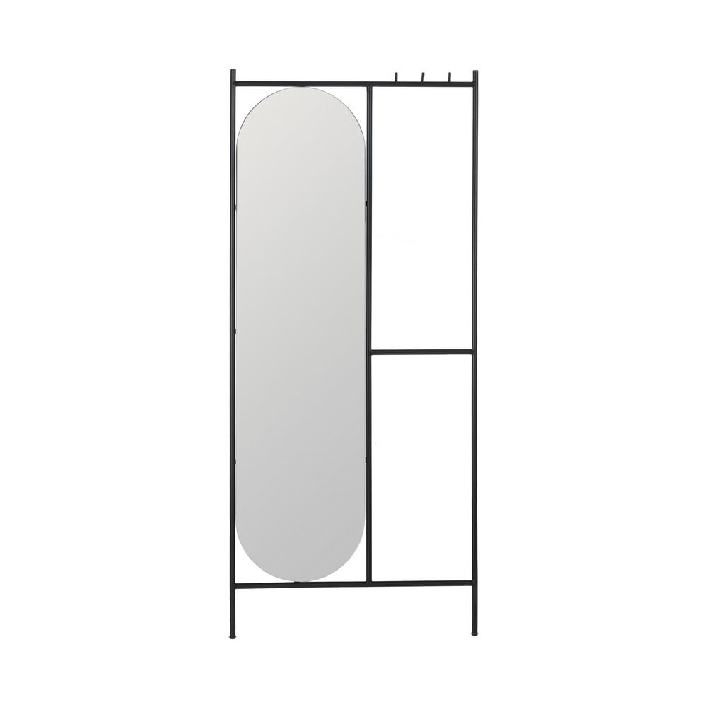 Fali tükör fogassal 70x160