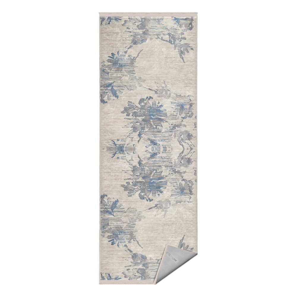 Kék-bézs futószőnyeg 80x200 cm – Mila Home