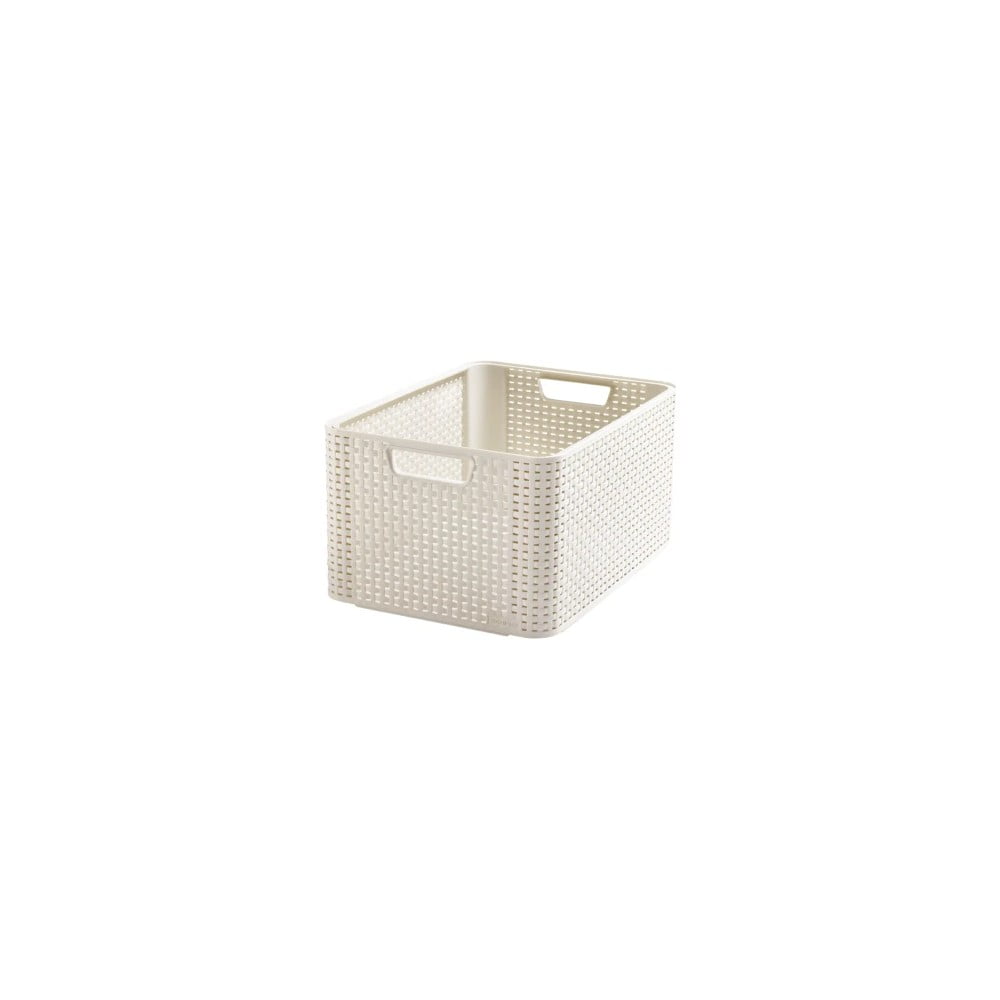 Krémszínű műanyag tárolódoboz 29x39x17 cm Style – Curver