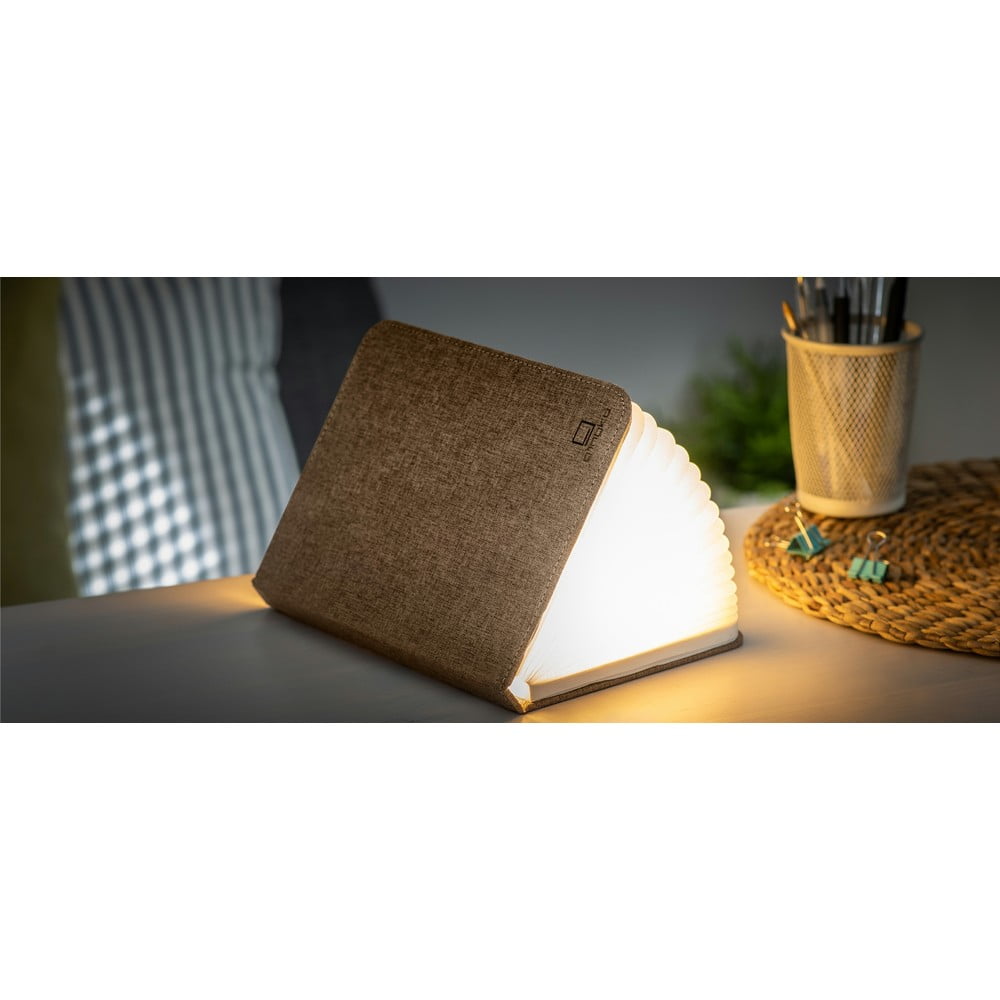 LED asztali lámpa textil búrával (magasság 2