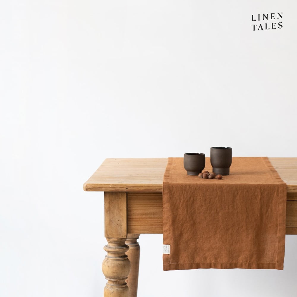 Len asztali futó 40x150 cm – Linen Tales