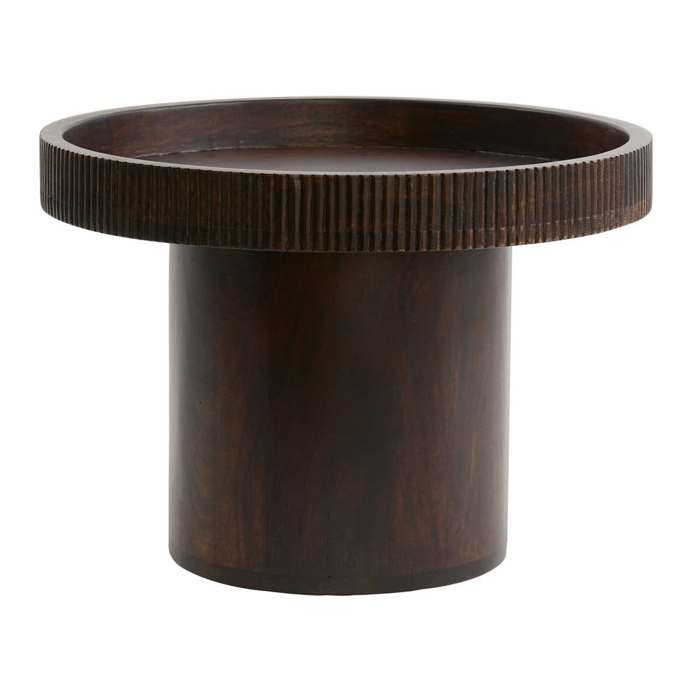 Mangófa kerek tárolóasztal ø 50 cm Kalomo – Light & Living
