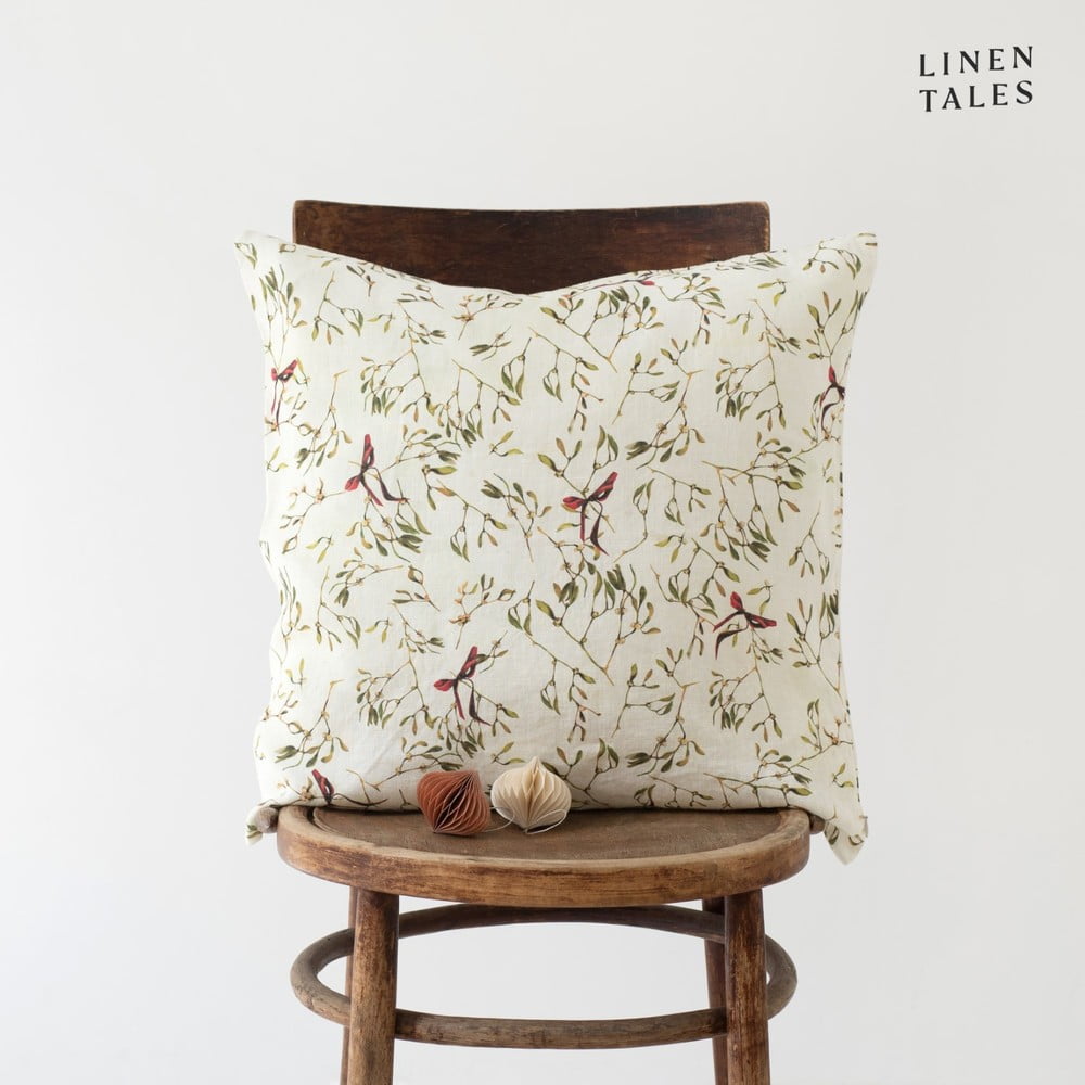 Párnahuzat karácsonyi mintával 40x40 cm – Linen Tales