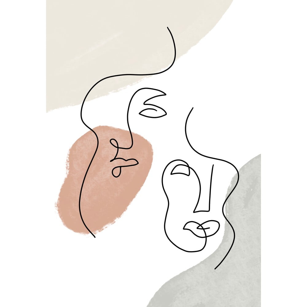 Poszter 29x41 cm Two Faces – Veronika Boulová