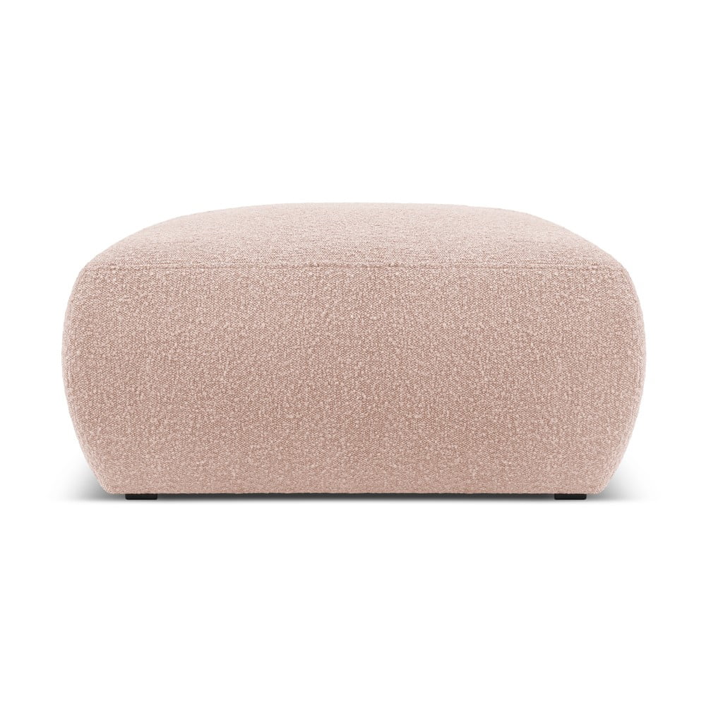 Rózsaszín buklé puff Molino – Micadoni Home