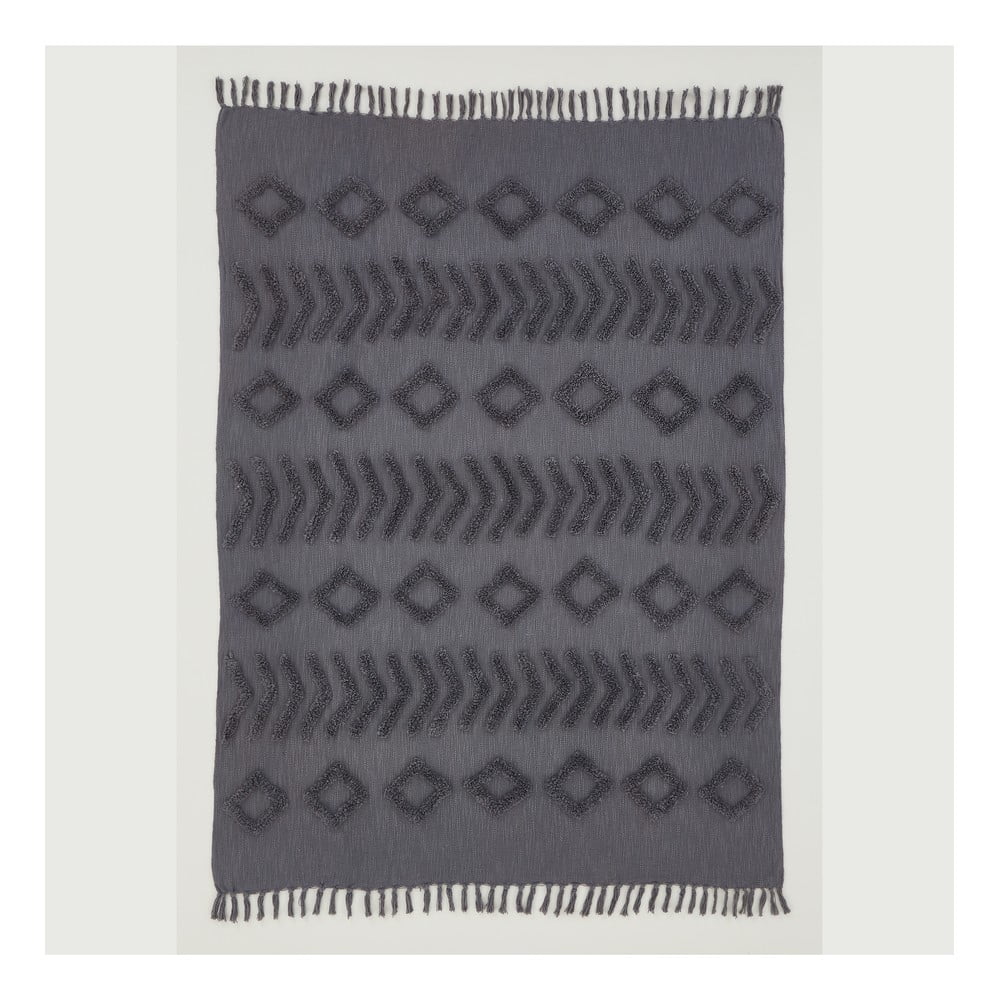 Szürke pamut takaró 137x170 cm Kabeli – Pineapple Elephant