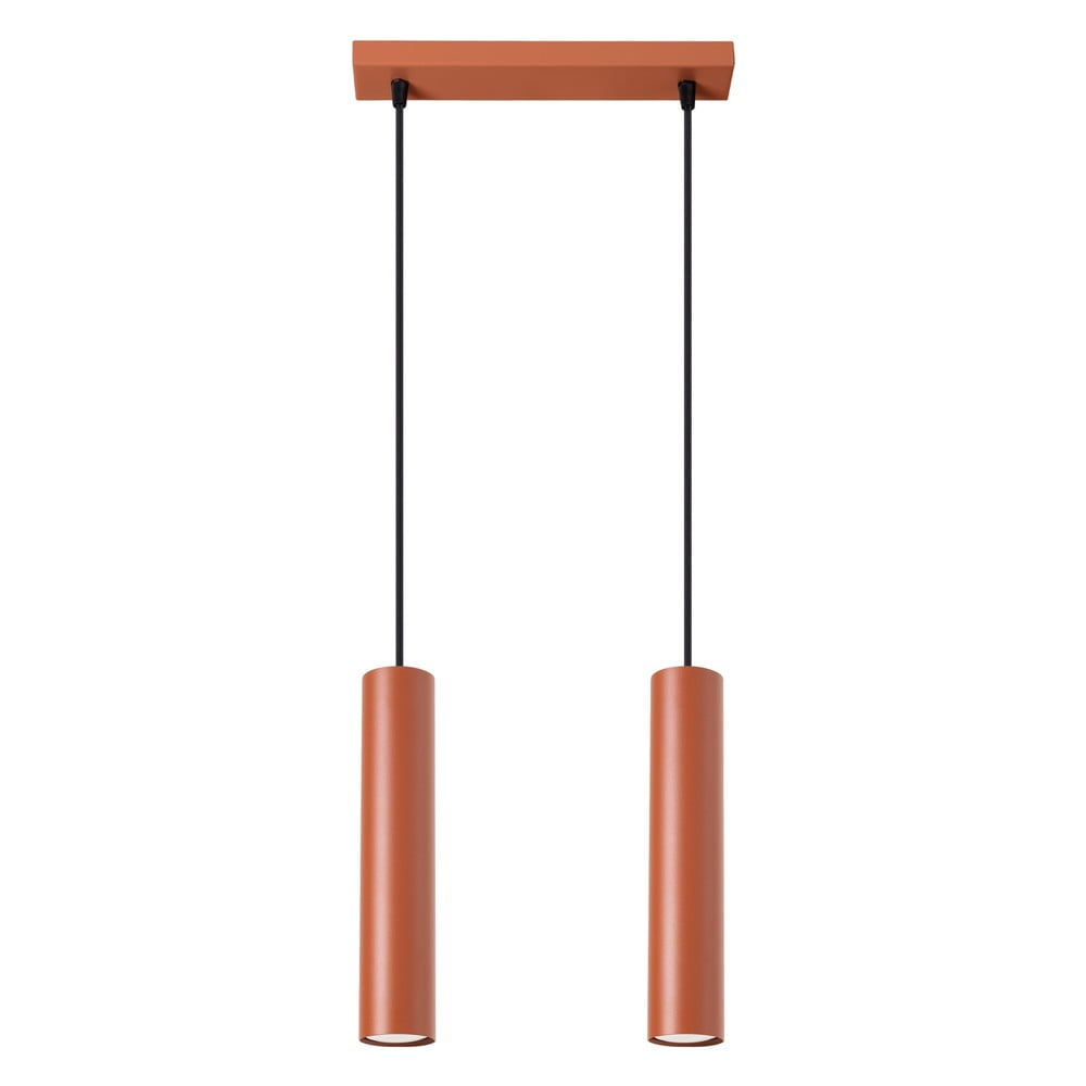 Téglavörös függőlámpa Castro – Nice Lamps