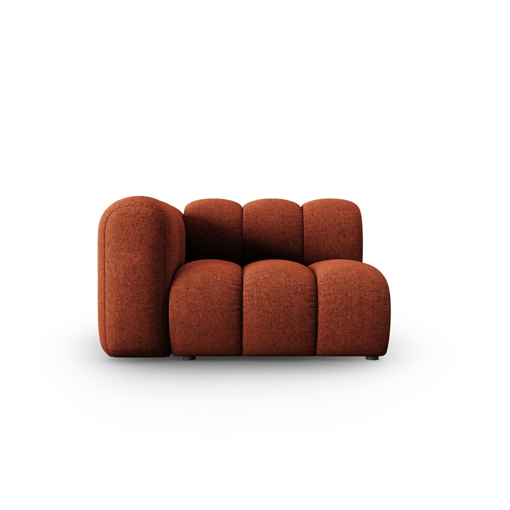 Téglavörös kanapé modul (bal oldali) Lupine – Micadoni Home