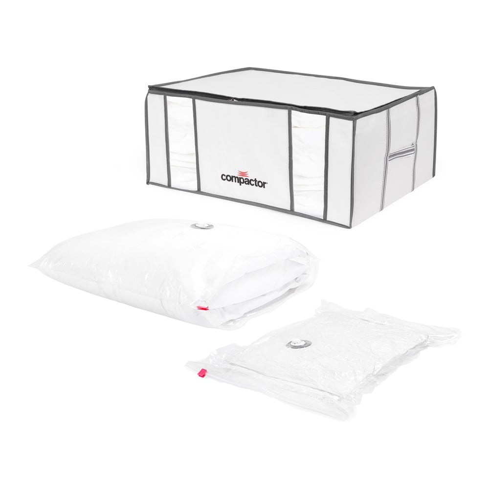 Vákuumos-megerősített textil ruhatároló doboz 65x45x26