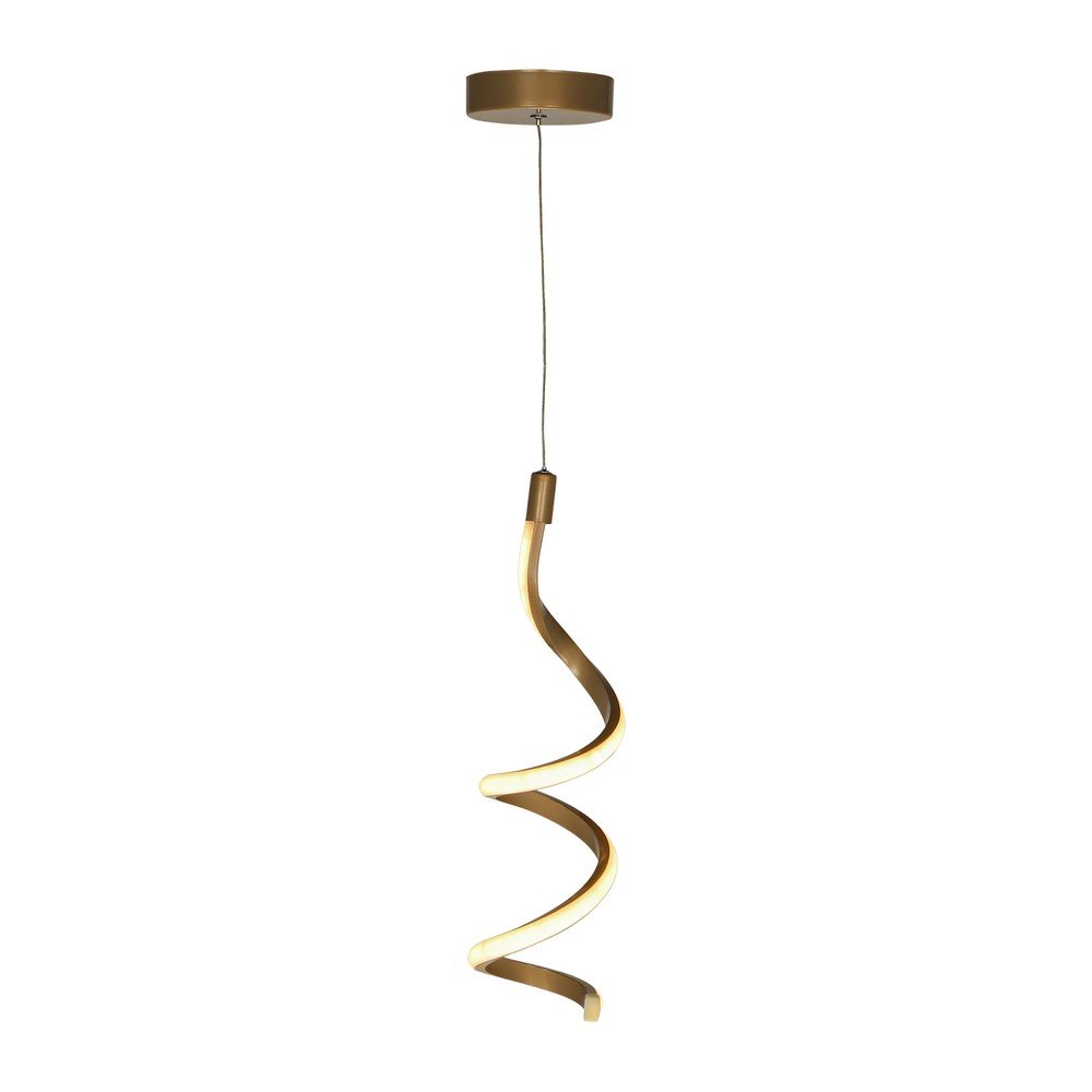 Bronzszínű fém LED függőlámpa ø 12 cm Hilton – Squid Lighting