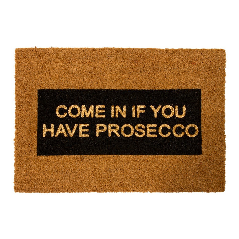 Come In If You Have Prosecco Glitter természetes kókuszrost lábtörlő