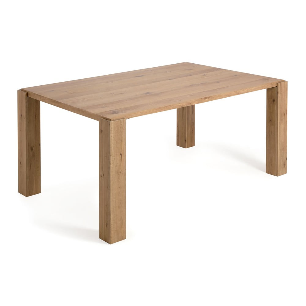 Étkezőasztal tölgyfa dekorral 90x160 cm Deyanira – Kave Home