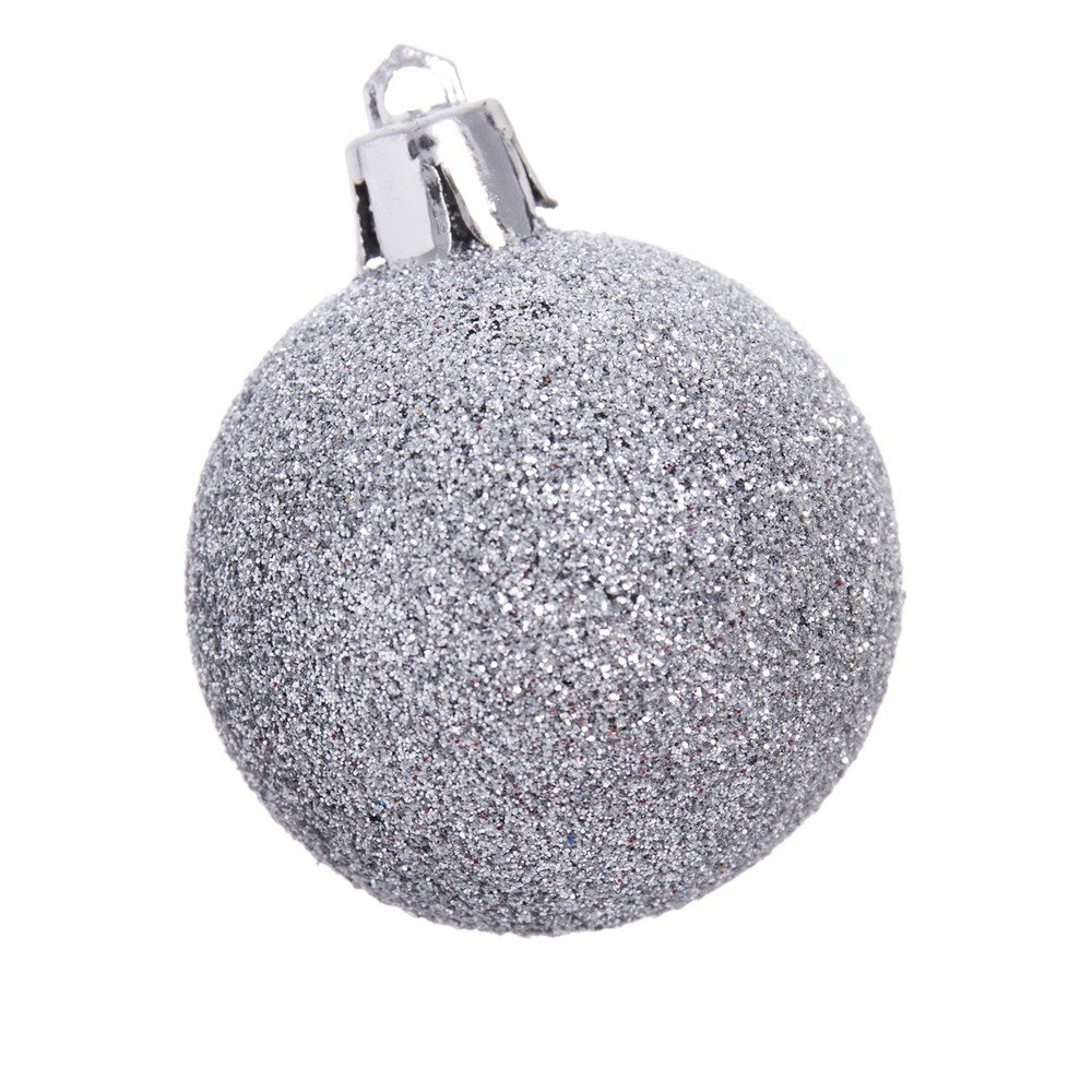 Ezüstszínű karácsonyfadísz készlet 12 db-os ⌀ 4 cm - Casa Selección