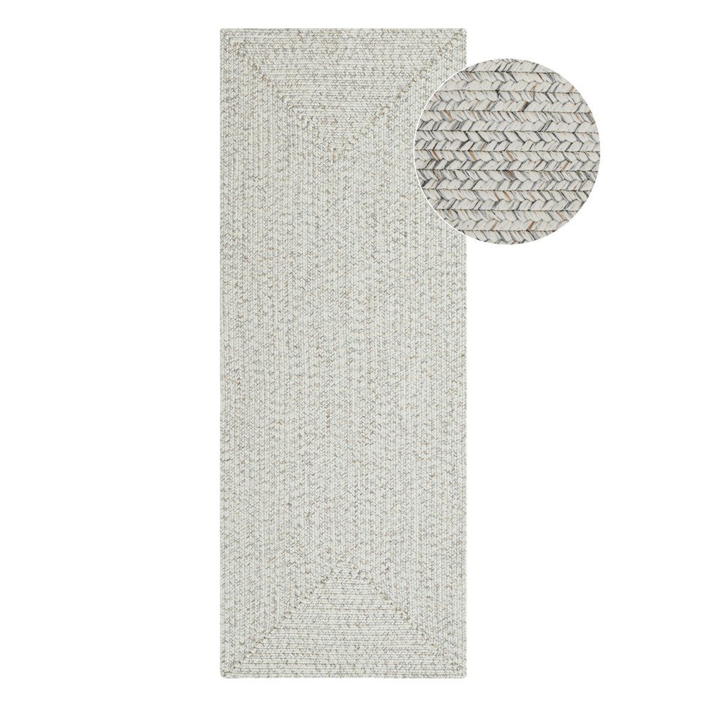 Fehér-bézs kültéri futószőnyeg 200x80 cm - NORTHRUGS
