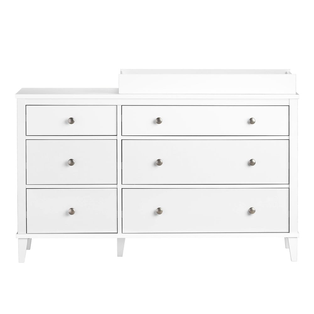 Fehér gyerek komód pelenkázó feltéttel 136x90x49 cm Poppy – Støraa