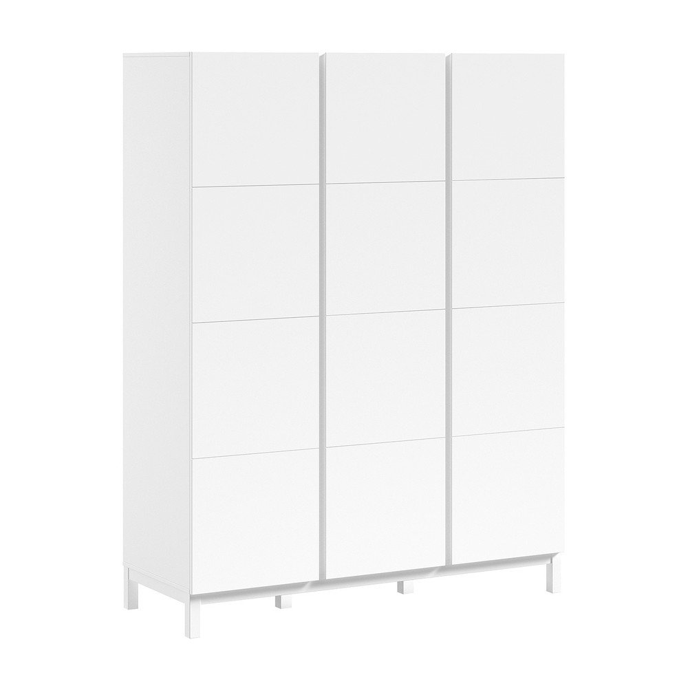Fehér gyerek ruhásszekrény 149x196x58 cm Eva – Vipack