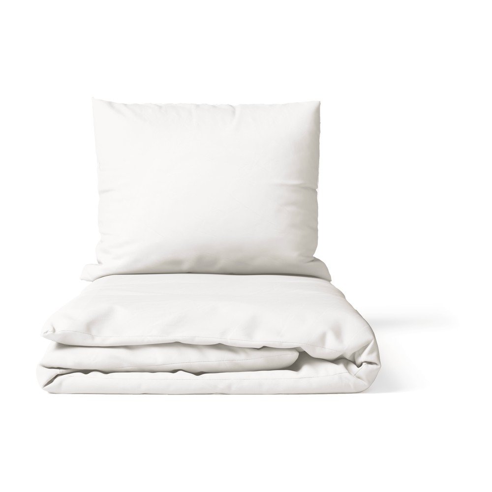 Fehér kétszemélyes hosszabbított mikroszatén ágyneműhuzat 200x220 cm Basic – Bonami Essentials
