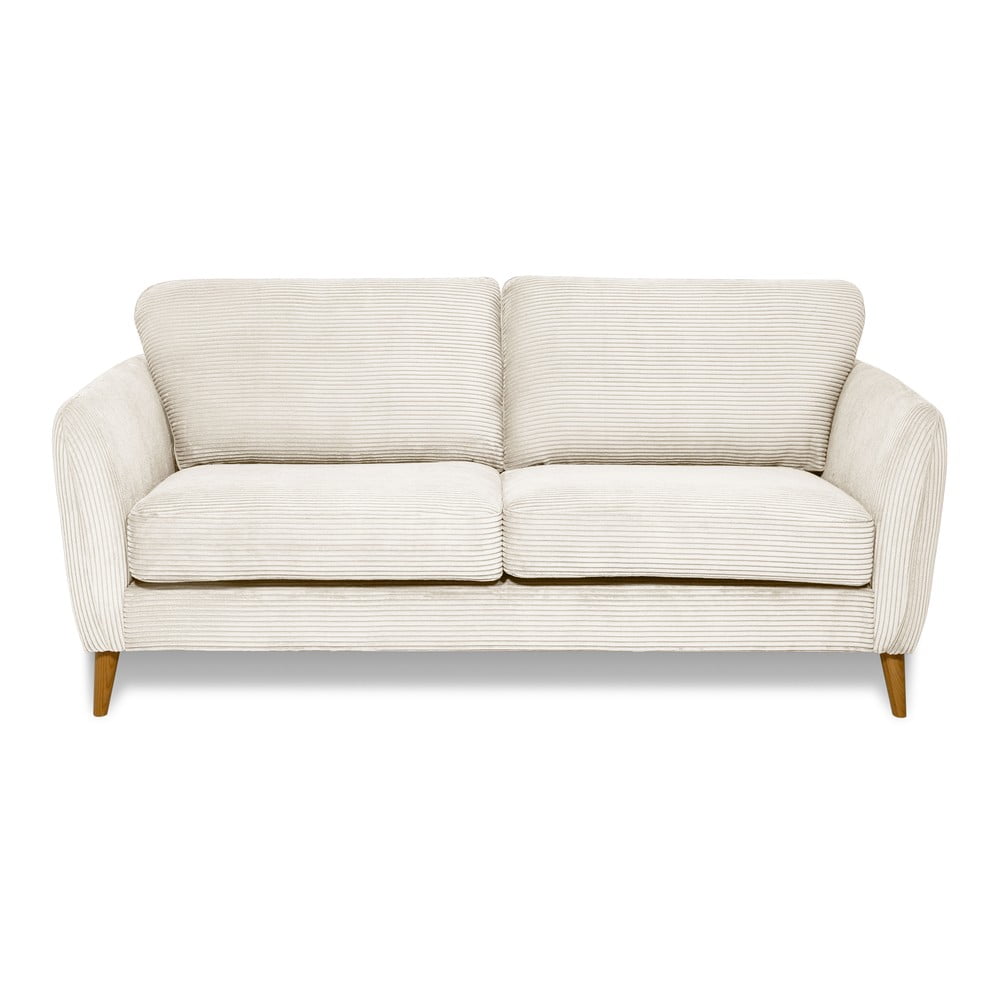 Fehér kordbársony kanapé 170 cm Paris – Scandic