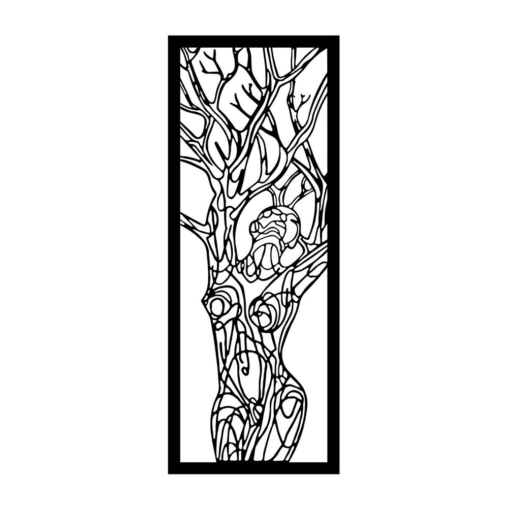 Fém fali dekoráció 20x51 cm – Wallity