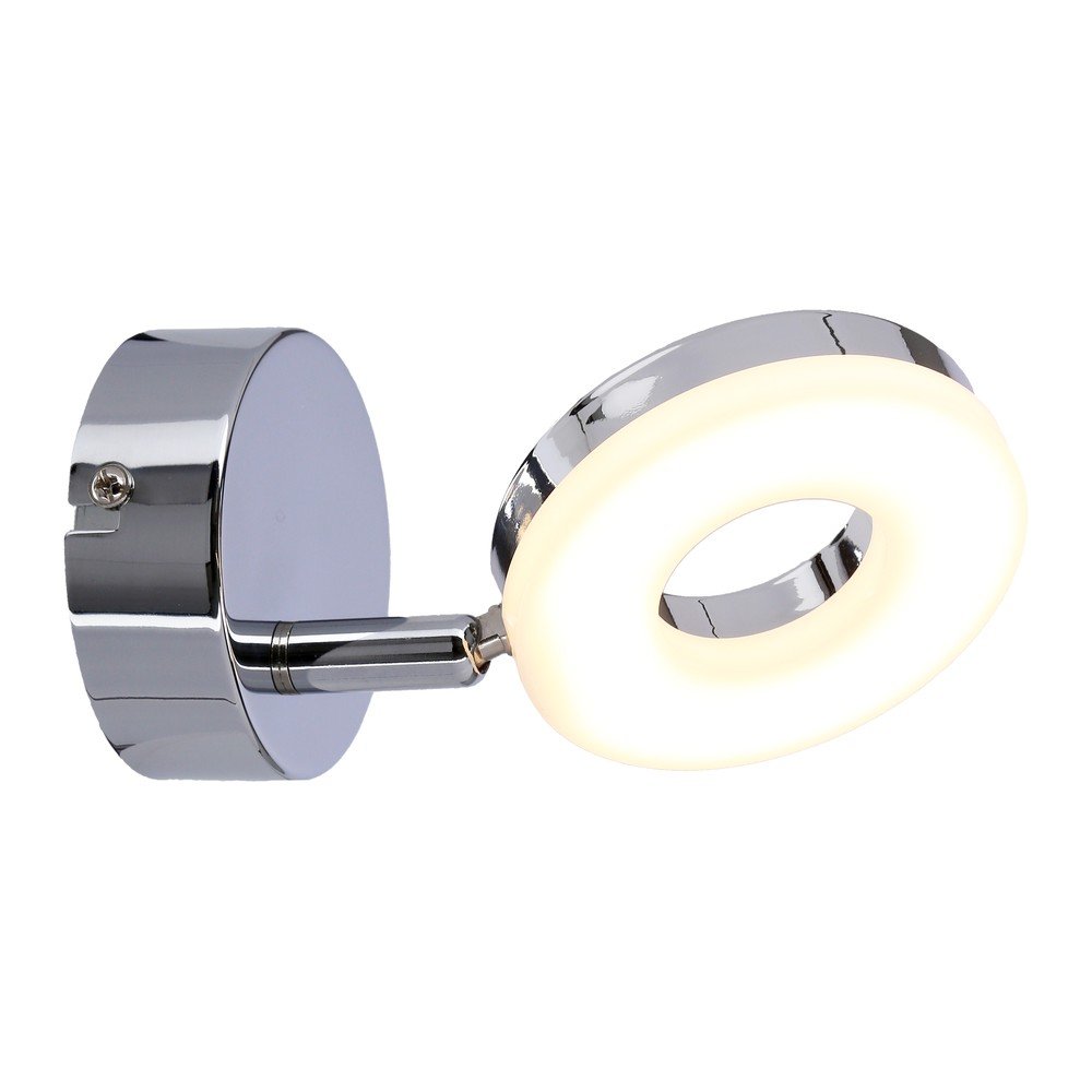Fényes ezüstszínű LED fali lámpa Thema – Candellux Lighting