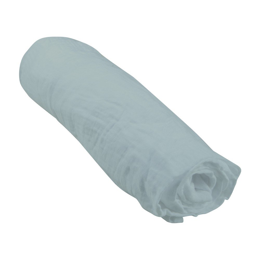 Gumis muszlin gyerek lepedő babaágyhoz 60x120 cm – Bébé Douceur