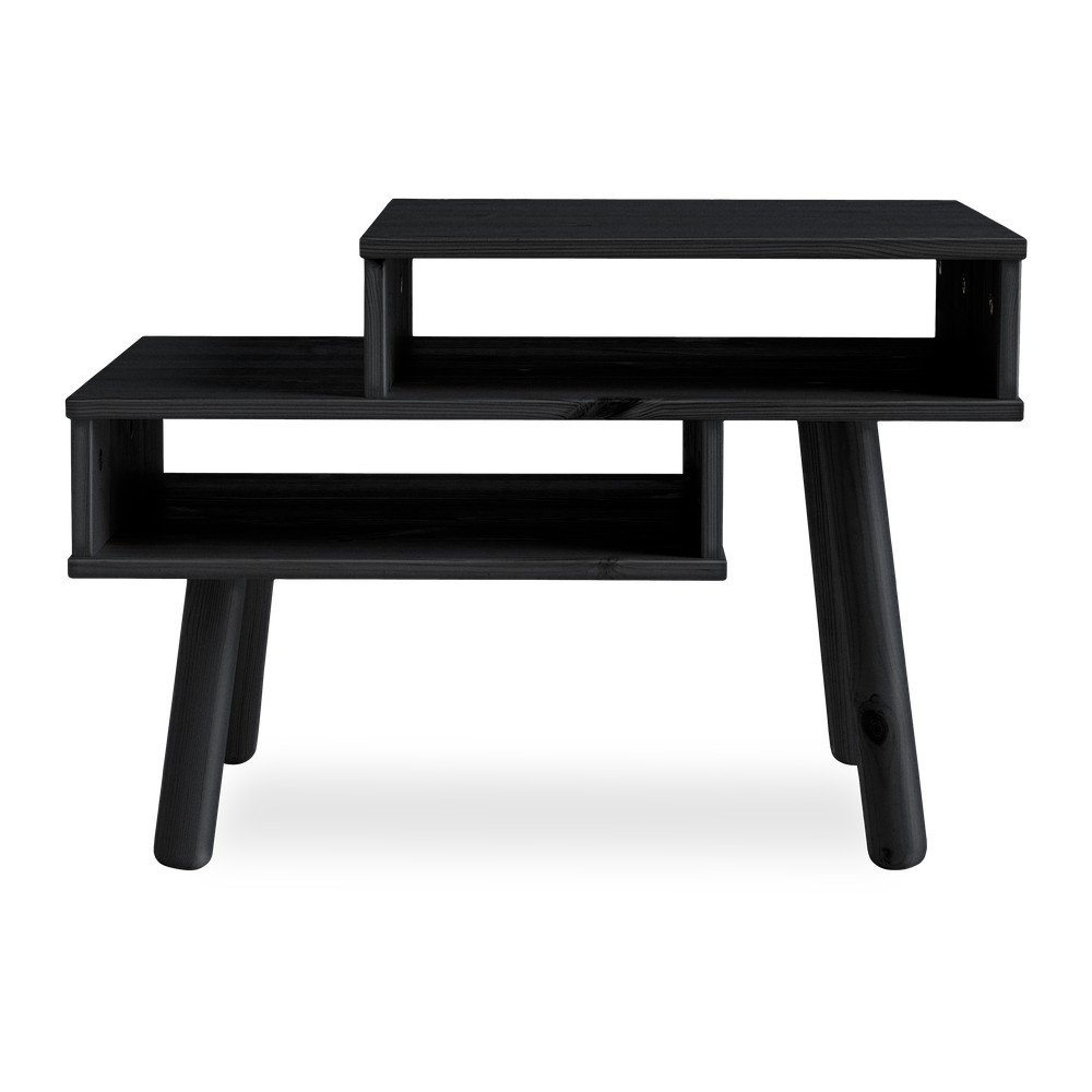 Hako fekete borovi fenyő dohányzóasztal - Karup Design
