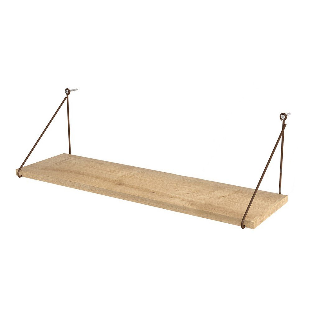 Natúr színű fali polc tölgyfa dekorral 72 cm Armoni – Kalune Design