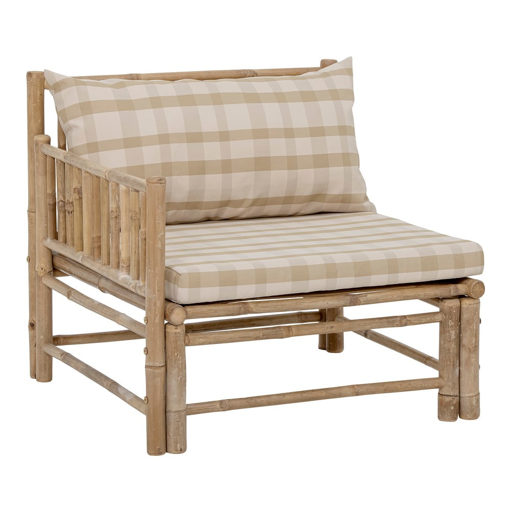 Natúr színű kerti kanapé modul (bal oldali) Korfu – Bloomingville