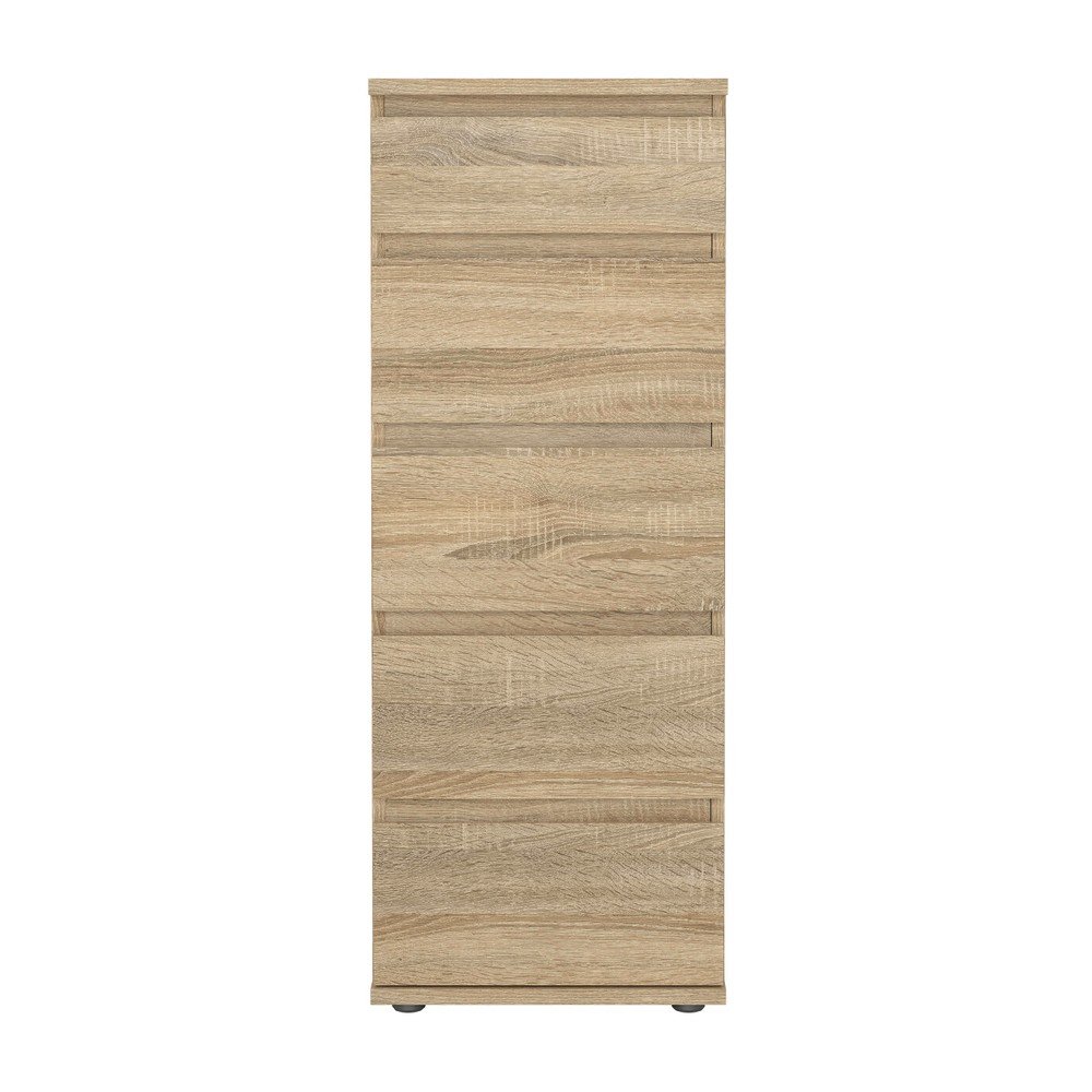 Natúr színű magas komód tölgyfa dekorral 40x107 cm Nova – Tvilum