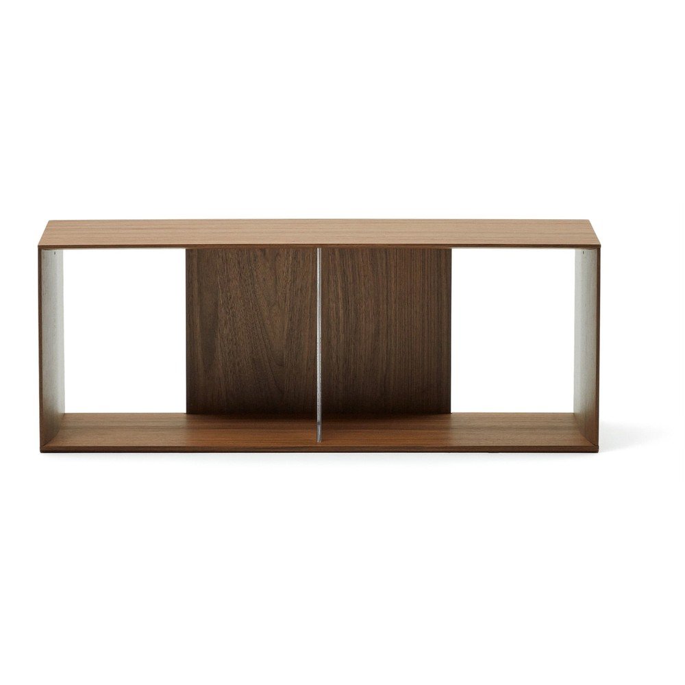 Natúr színű moduláris polcrendszer diófa dekorral 101x38 cm Litto – Kave Home